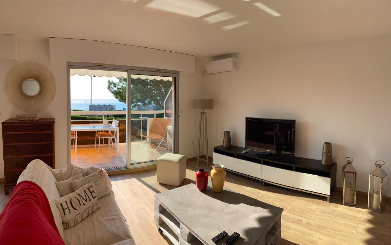 Superbe 2P Vue Mer, Ensoleille, Piscine โรกบรูน-กัป-มาร์แต็ง ภายนอก รูปภาพ